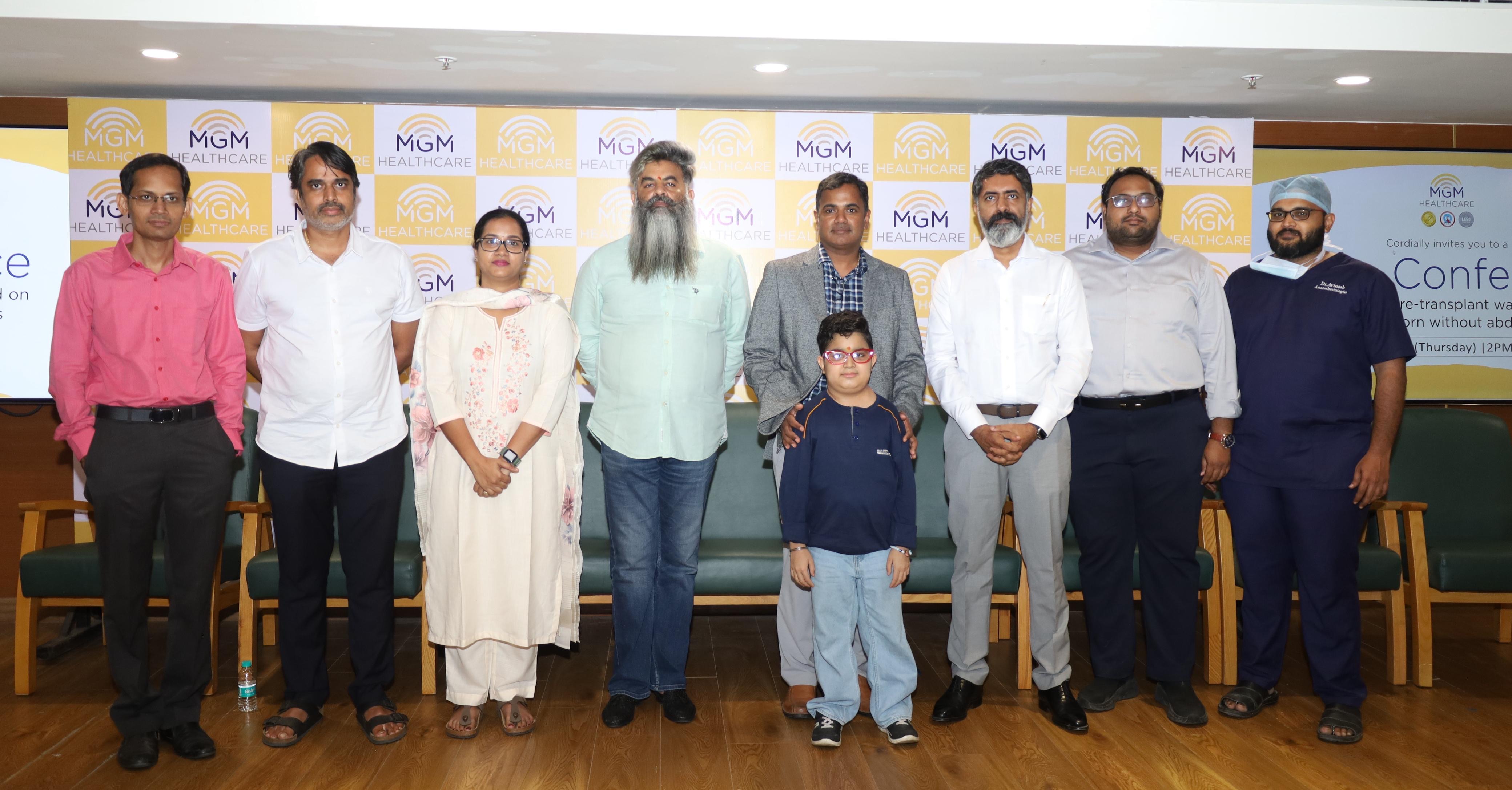 MGM Healthcare Performs Landmark Renal Re-Transplant on 12-Year-Old Born Without Abdominal Veins