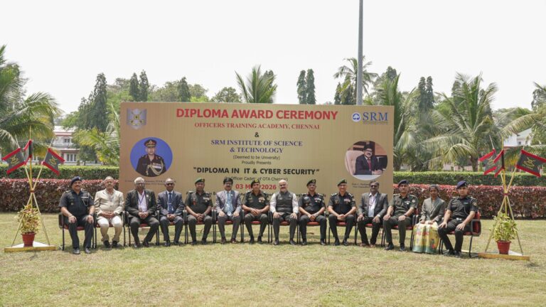 First Batch of 350 SRMIST Students Graduate with Diploma in IT & Cyber Security from the Officers Training Academy, Chennai 