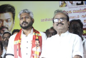 TVK Successfully Conducts Grand Policy Awareness Public Meeting & Distributes Welfare Assistance to 500 Beneficiaries in R.K. Nagar.